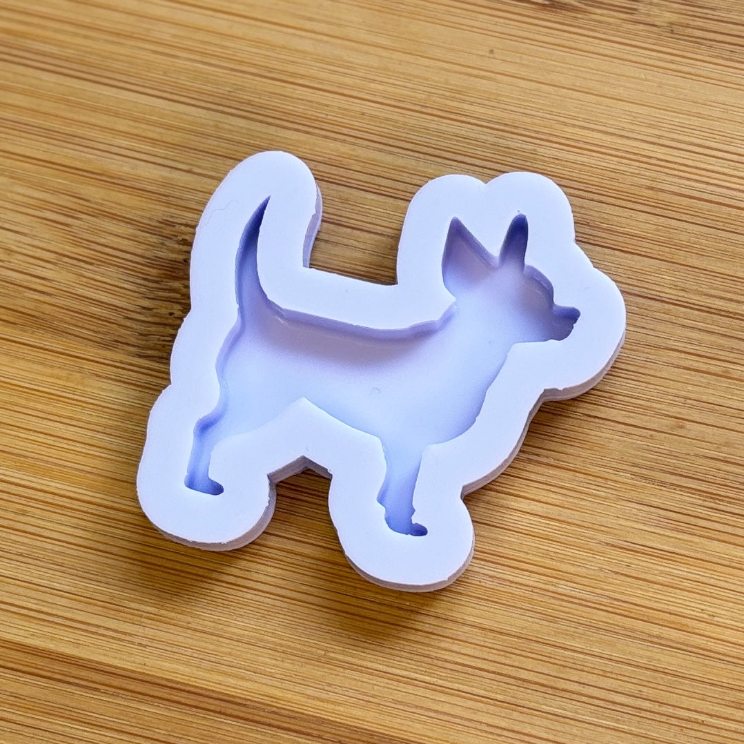 Chihuahua Silicone Mold, made with Food Safe Silicone suitable for both food and craft projects 