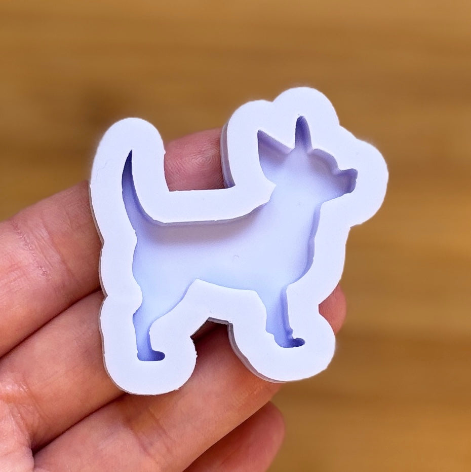 Chihuahua Silicone Mold, made with Food Safe Silicone suitable for both food and craft projects 
