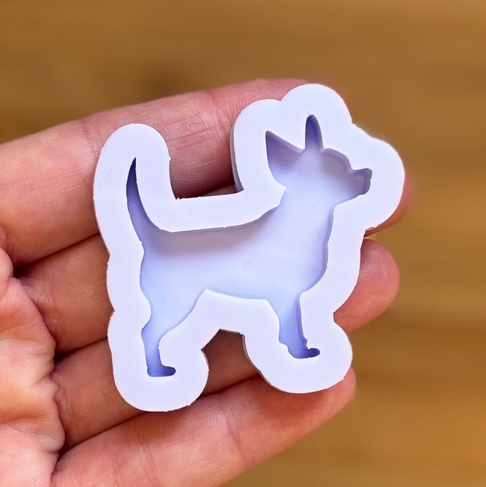 Chihuahua Silicone Mold, made with Food Safe Silicone suitable for both food and craft projects 