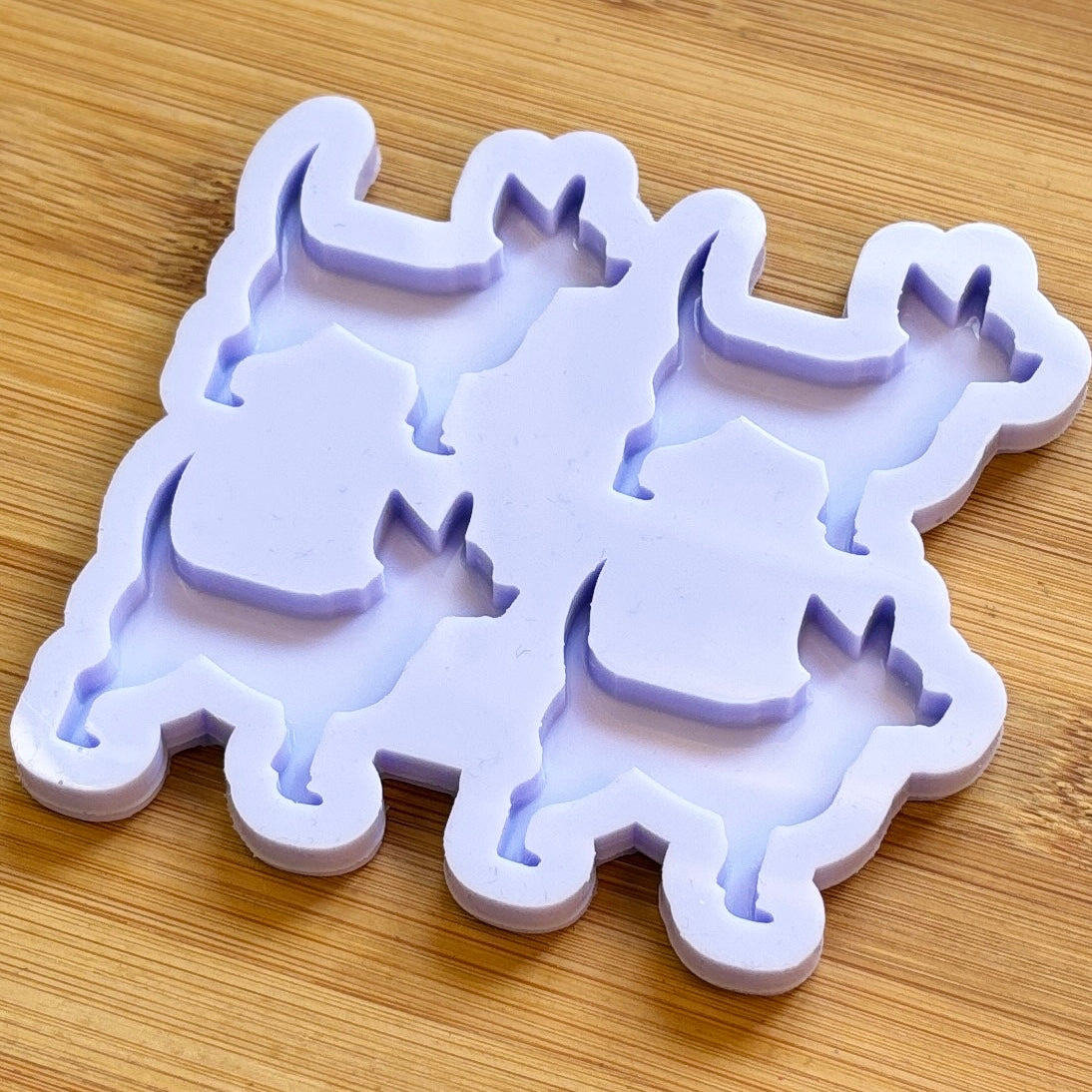 Chihuahua Silicone Mold with 4 cavities, made with Food Safe Silicone suitable for both food and craft projects