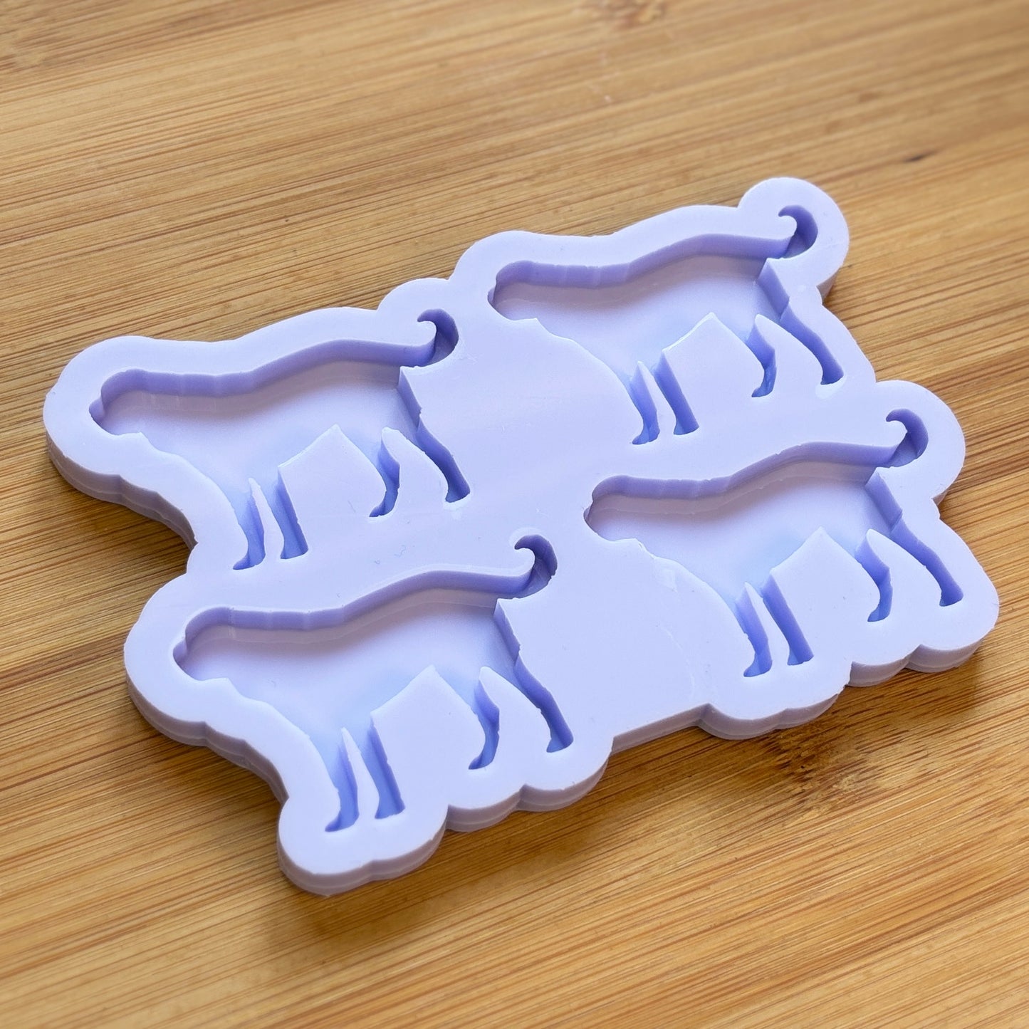 Saint Bernard Dog Silicone Mold with 4 cavities, made with Food Safe Silicone suitable for both food and craft projects