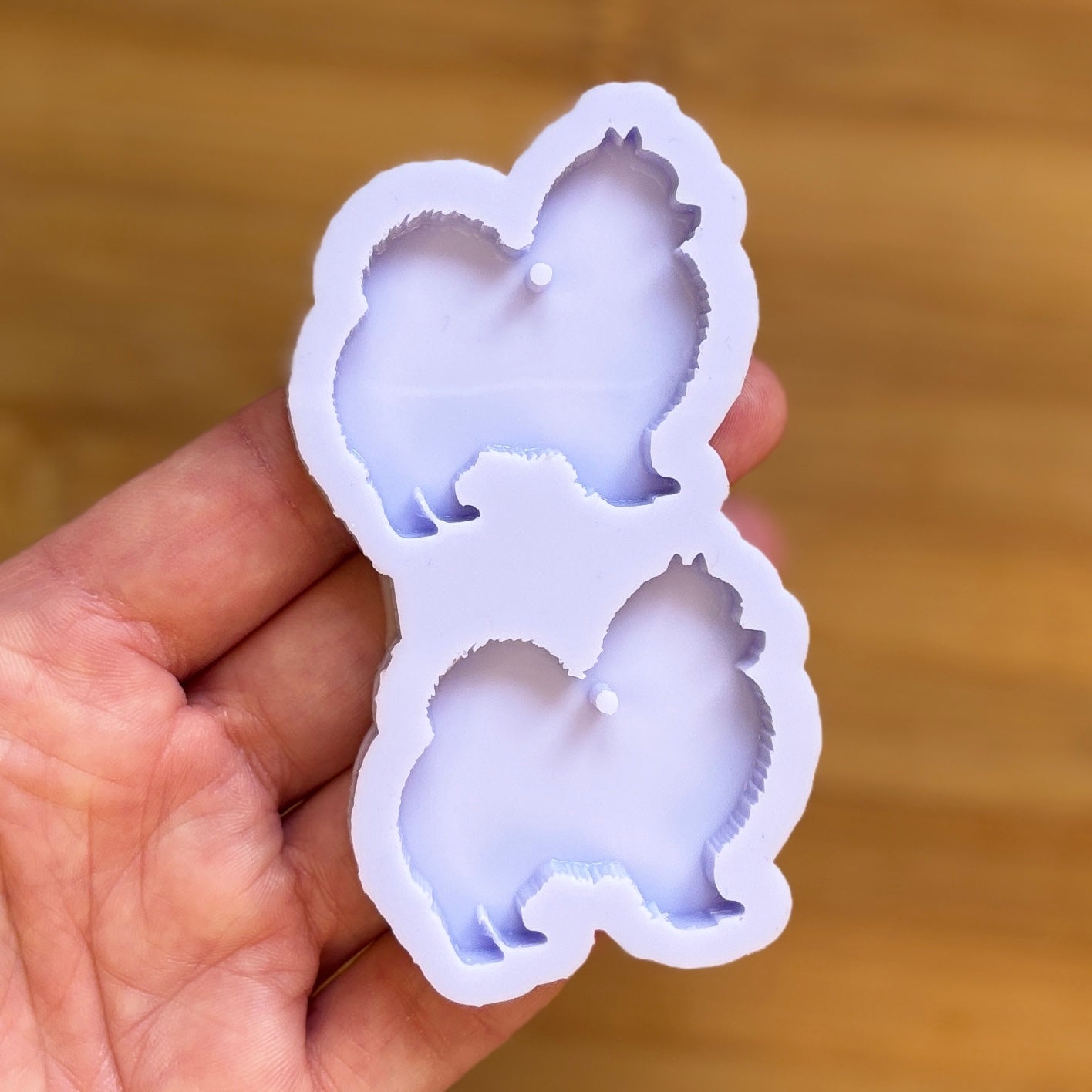 Pomeranian Silicone Mold, made with Food Safe Silicone suitable for both food and craft projects 