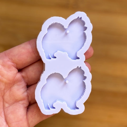 Pomeranian Silicone Mold, made with Food Safe Silicone suitable for both food and craft projects.