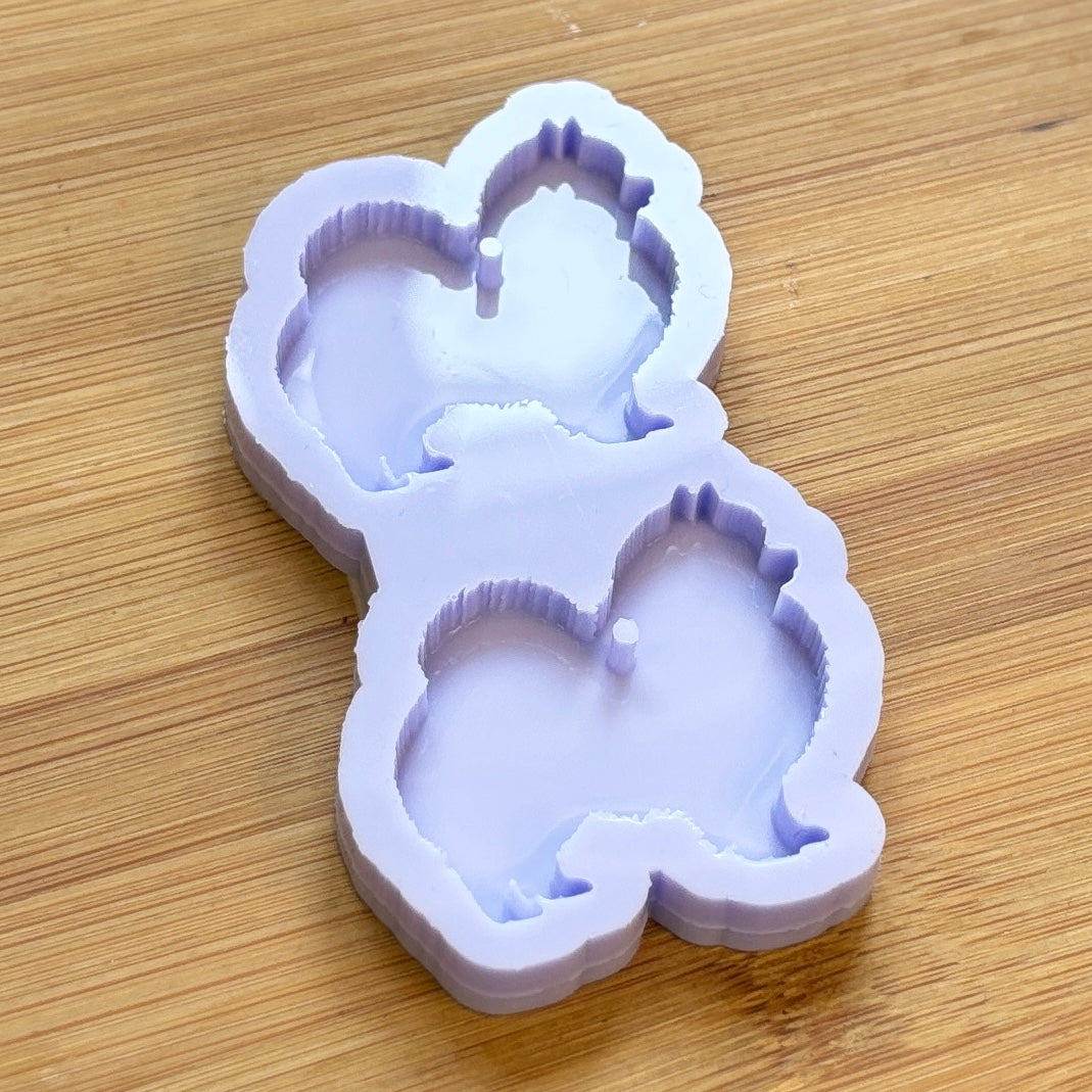 Pomeranian Silicone Mold, made with Food Safe Silicone suitable for both food and craft projects 