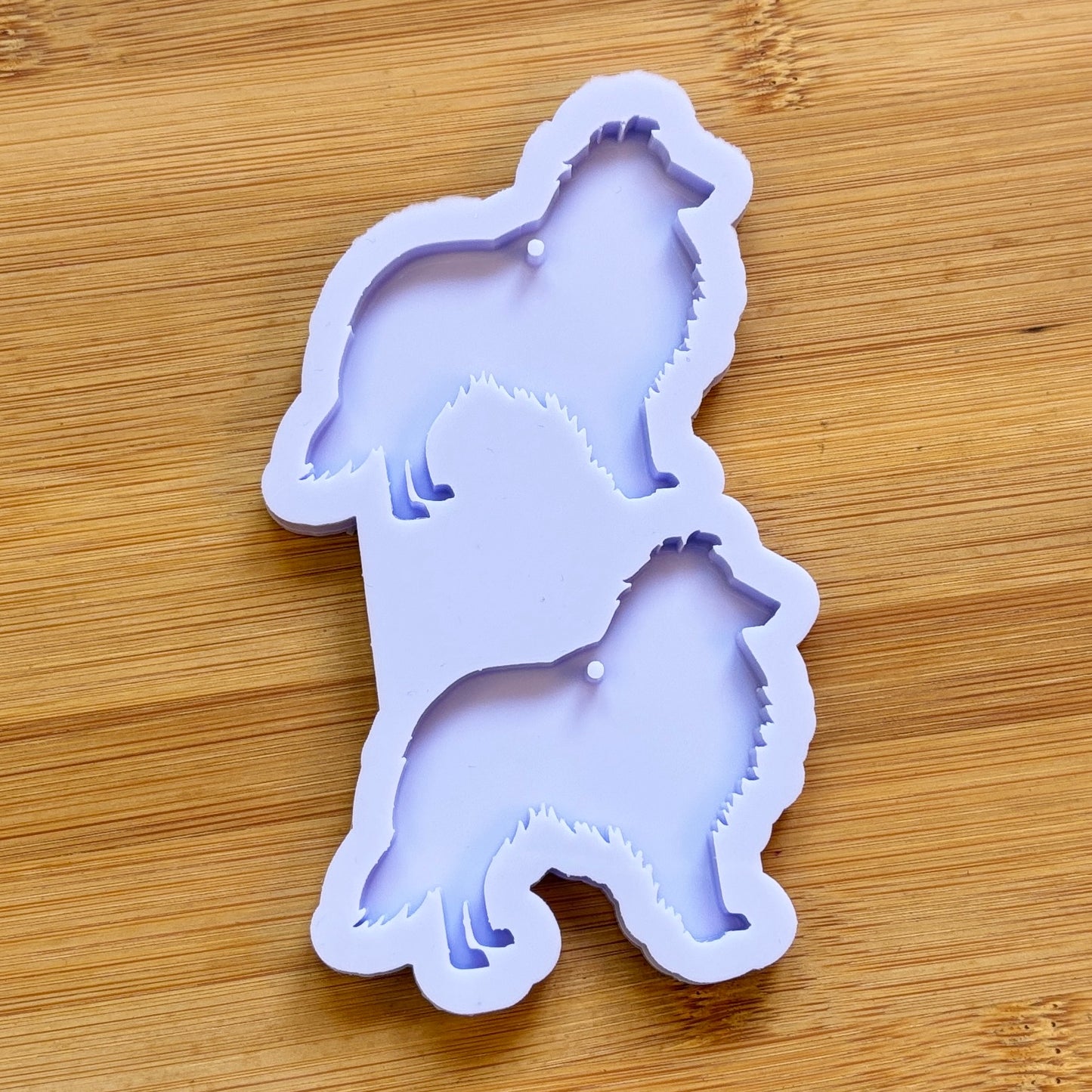 Sheltie Silicone Mold with 2 cavities of 6 cm each, made with Food Safe Silicone suitable for both food and craft projects