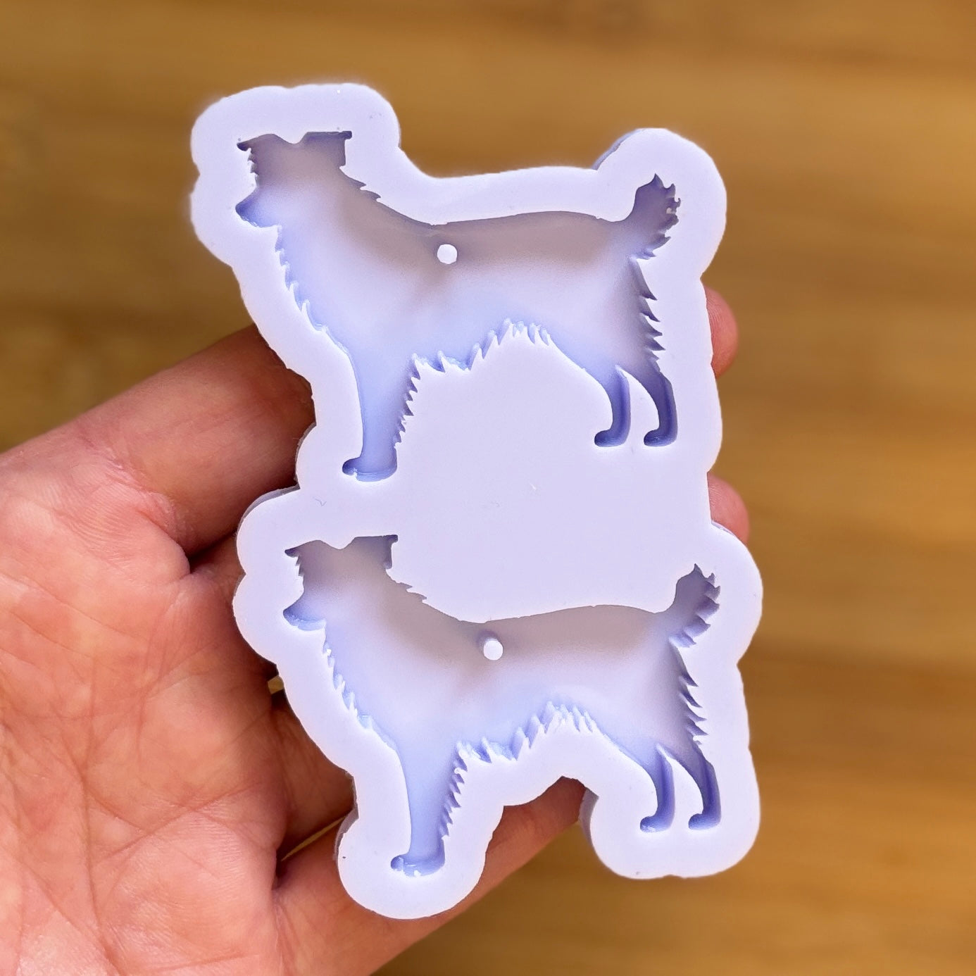 Border Collie Silicone Mold, made with Food Safe Silicone suitable for both food and craft projects