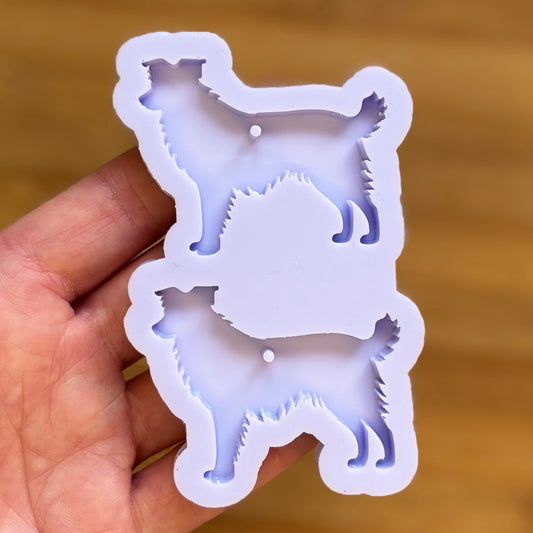 Border Collie Silicone Mold, made with Food Safe Silicone suitable for both food and craft projects