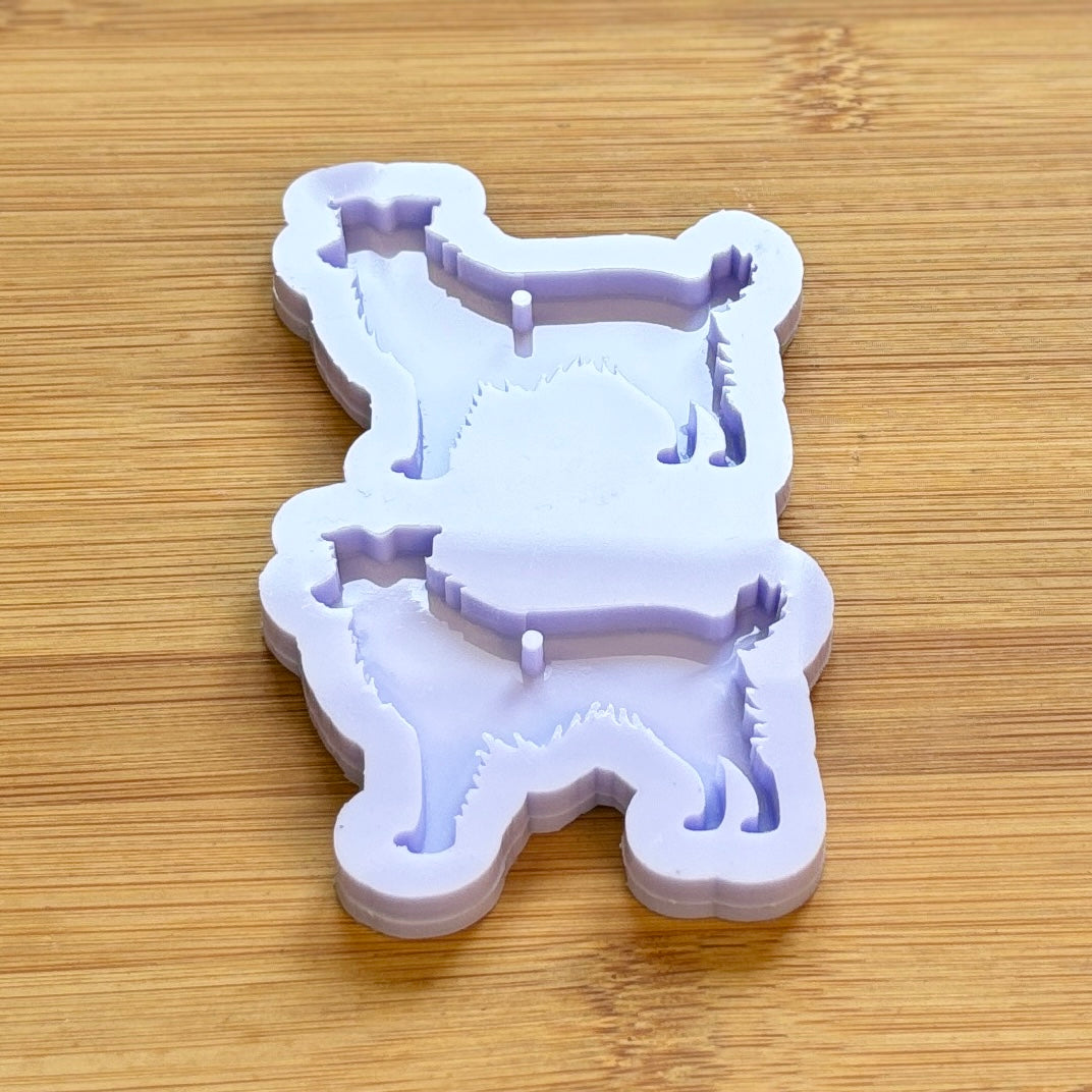 Border Collie Silicone Mold, made with Food Safe Silicone suitable for both food and craft projects