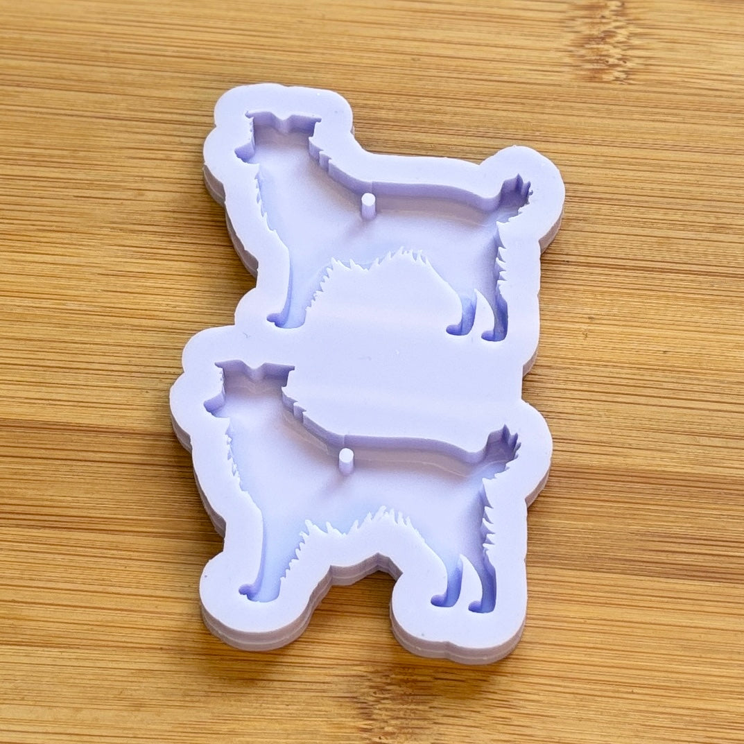 Border Collie Silicone Mold, made with Food Safe Silicone suitable for both food and craft projects