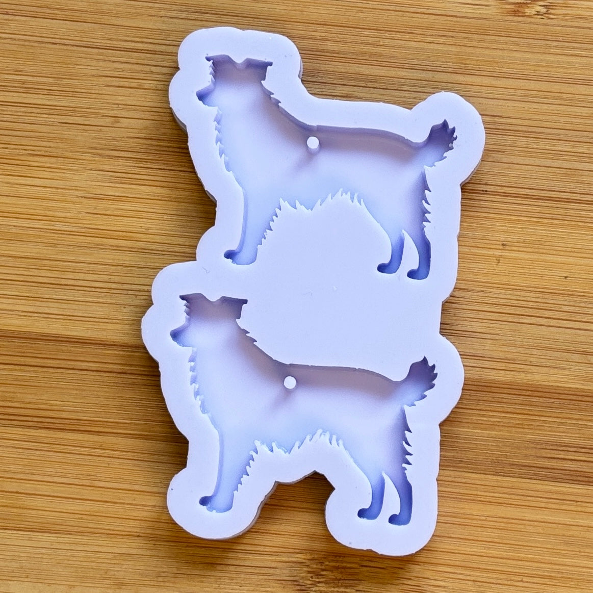 Border Collie Silicone Mold, made with Food Safe Silicone suitable for both food and craft projects
