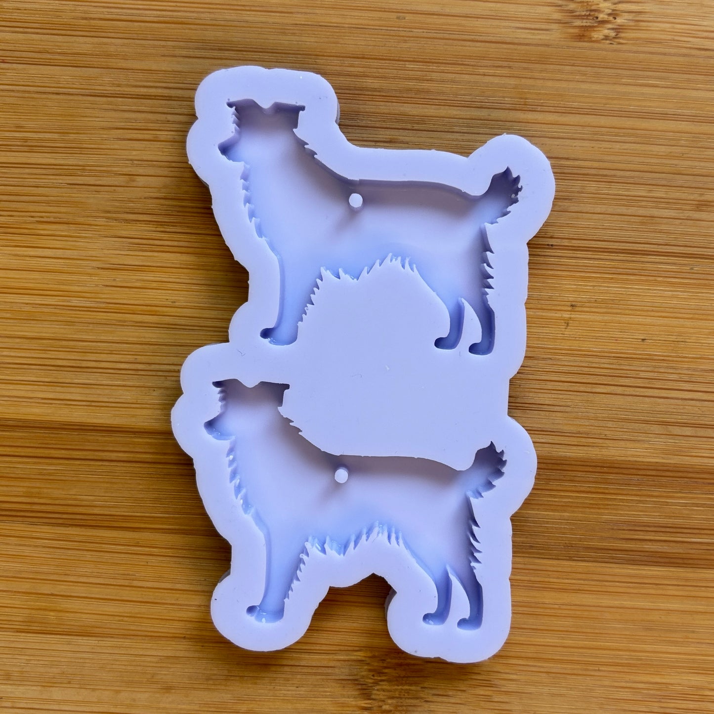 Border Collie Silicone Mold, made with Food Safe Silicone suitable for both food and craft projects