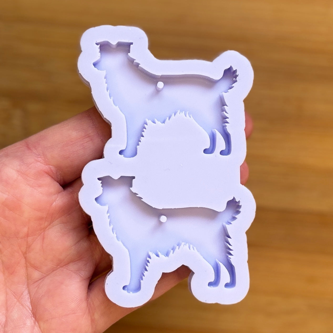 Border Collie Silicone Mold, made with Food Safe Silicone suitable for both food and craft projects