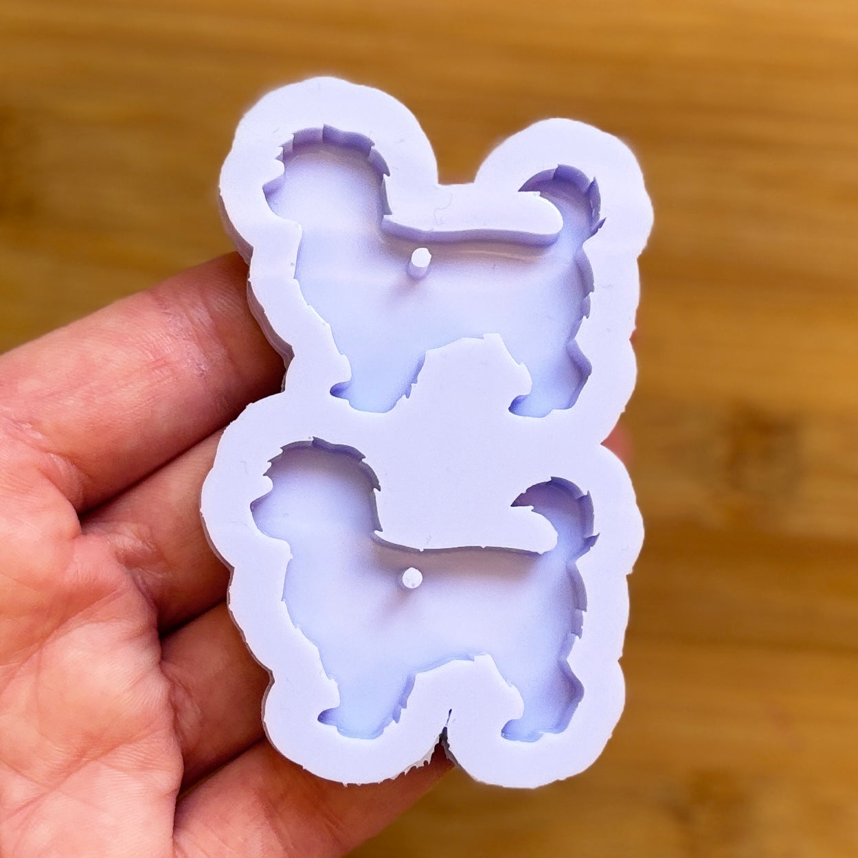 Maltipoo Silicone Mold, made with Food Safe Silicone suitable for both food and craft projects