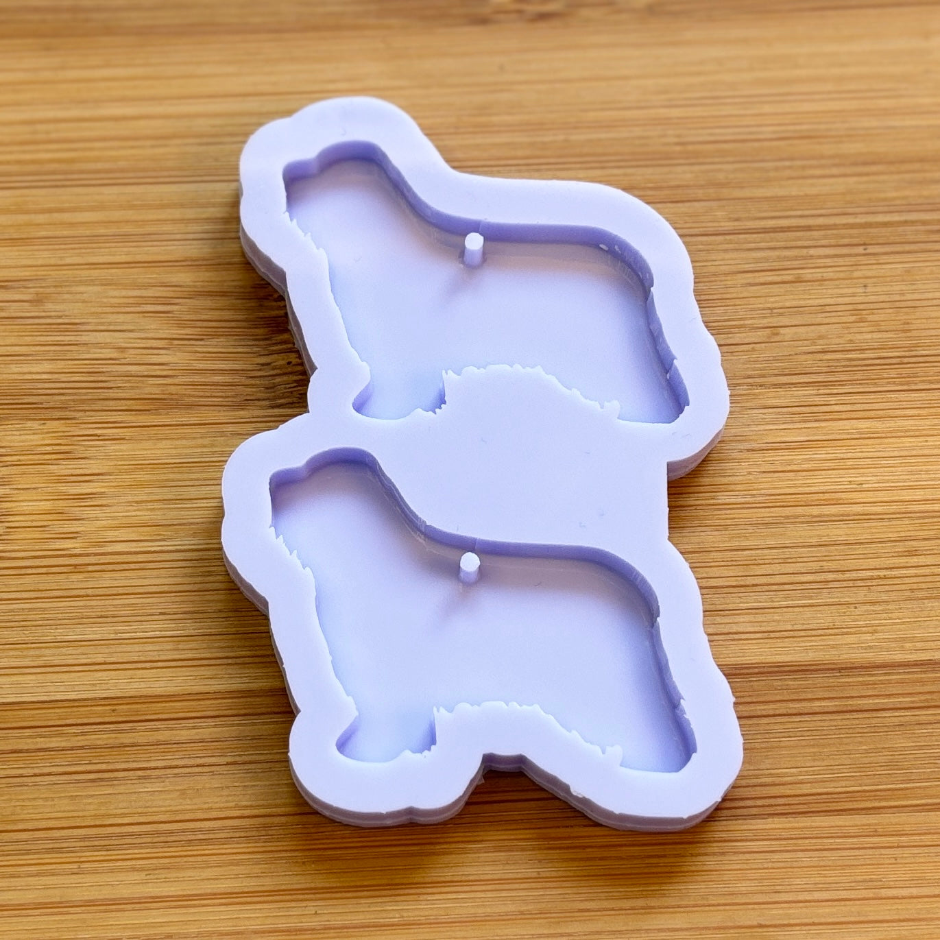 Old English Sheepdog Silicone Mold with 2 cavities, made with Food Safe Silicone suitable for both food and craft projects