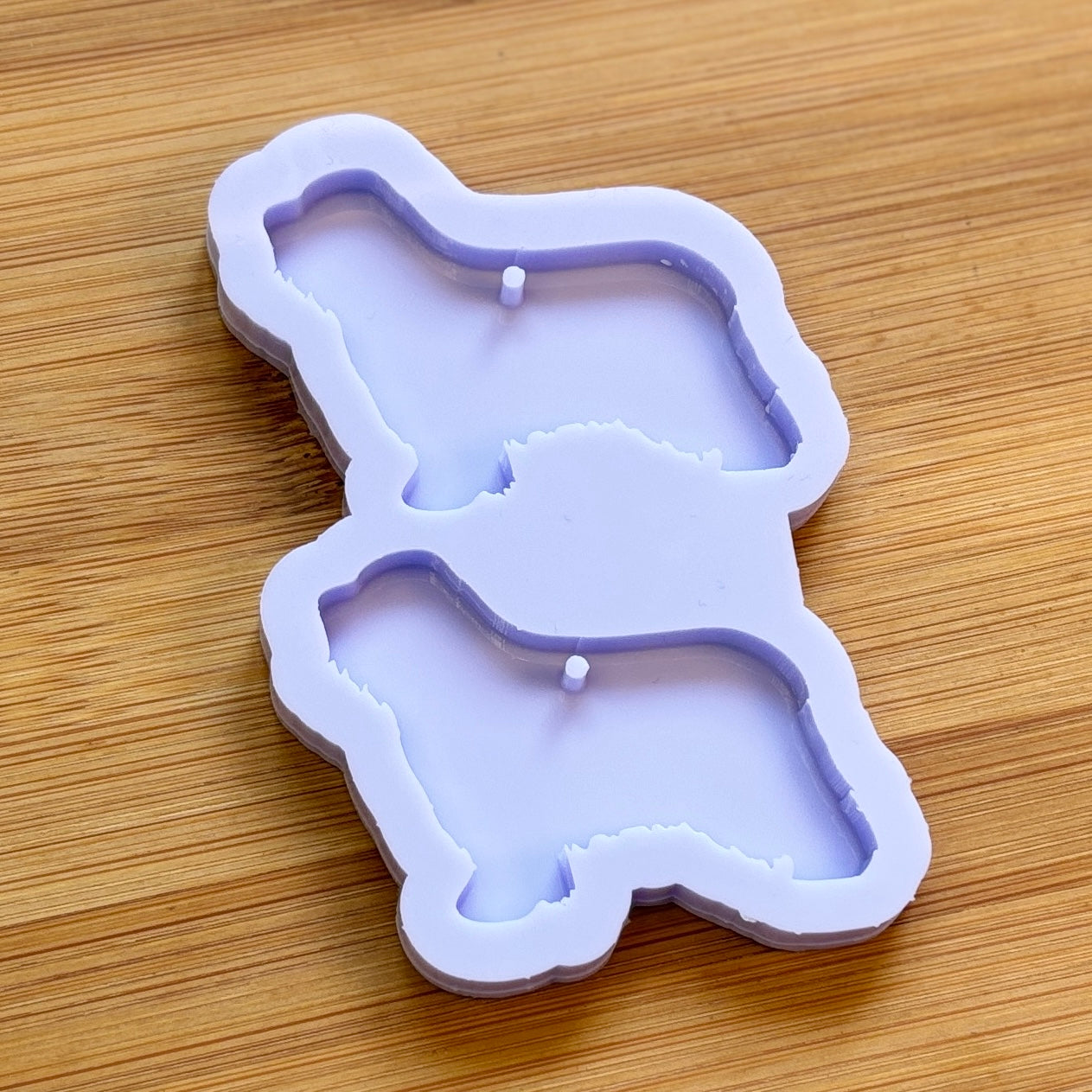 Old English Sheepdog Silicone Mold with 2 cavities, made with Food Safe Silicone suitable for both food and craft projects