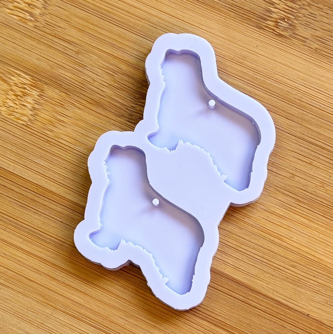 Old English Sheepdog Silicone Mold with 2 cavities, made with Food Safe Silicone suitable for both food and craft projects