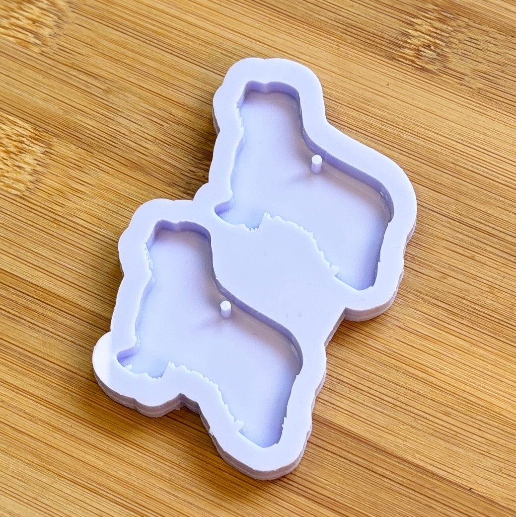 Old English Sheepdog Silicone Mold with 2 cavities, made with Food Safe Silicone suitable for both food and craft projects