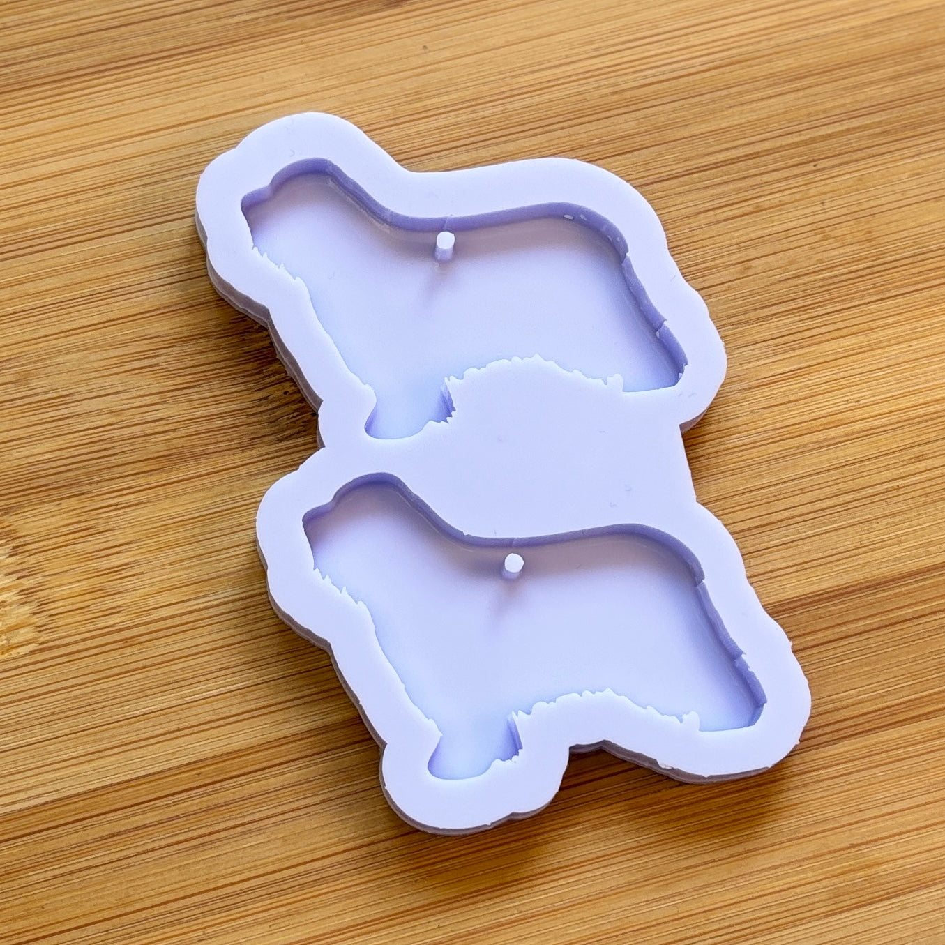 Old English Sheepdog Silicone Mold with 2 cavities, made with Food Safe Silicone suitable for both food and craft projects