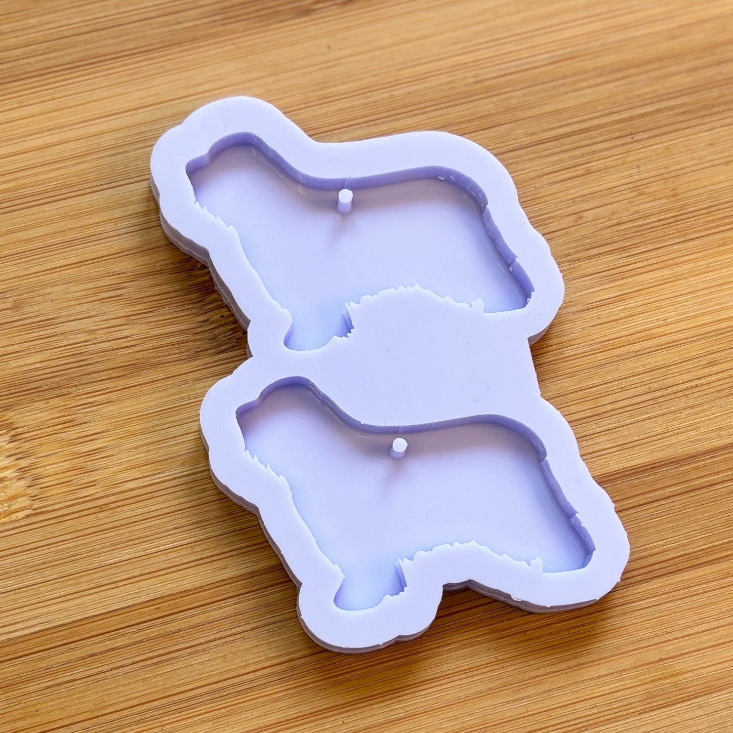 Old English Sheepdog Silicone Mold with 2 cavities, made with Food Safe Silicone suitable for both food and craft projects