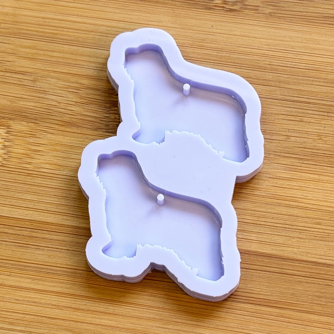 Old English Sheepdog Silicone Mold with 2 cavities, made with Food Safe Silicone suitable for both food and craft projects