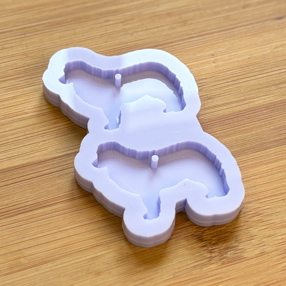 Miniature American Shepherd Silicone Mold with 2 cavities of 4 cm each, made with Food Safe Silicone suitable for both food and craft projects