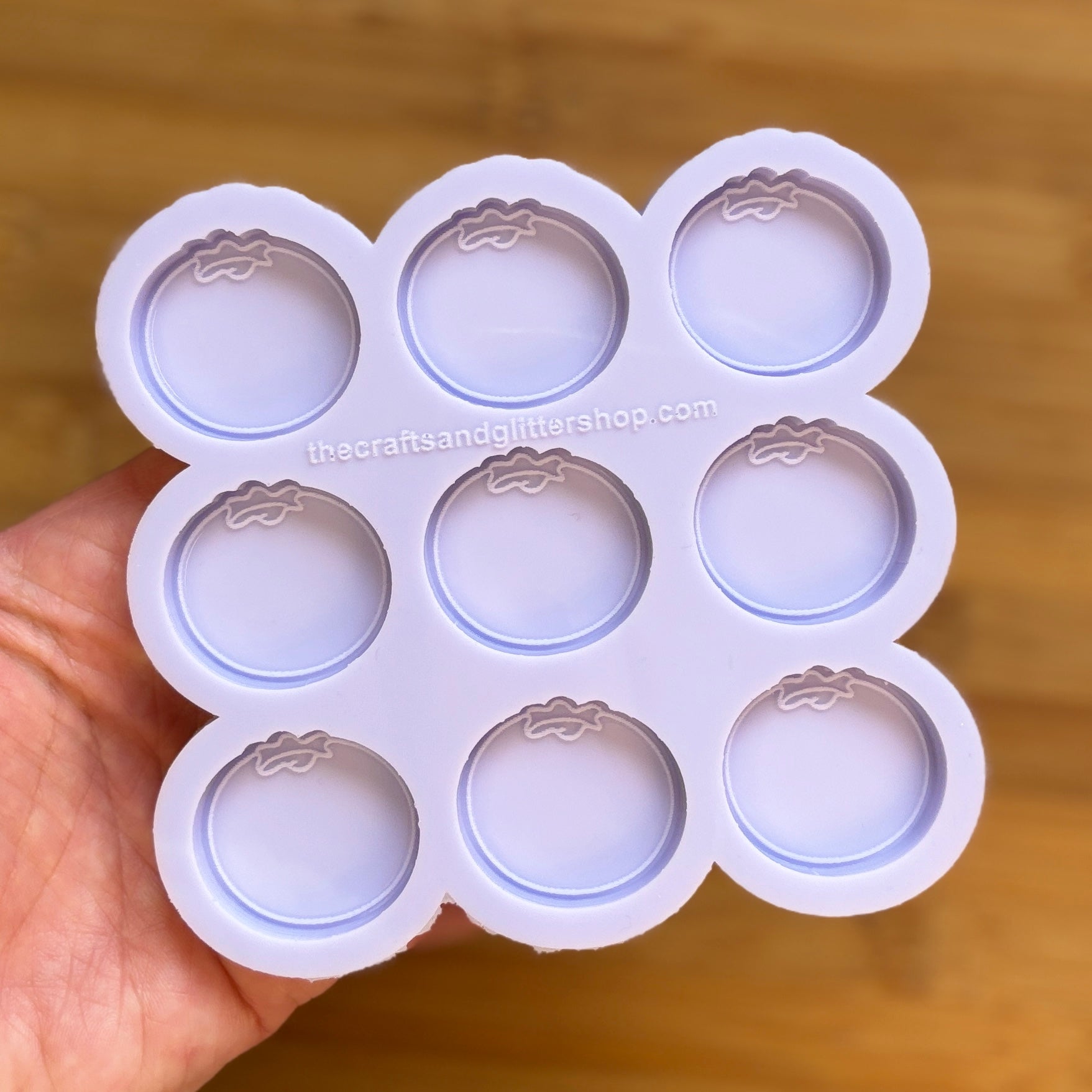 Blueberry Silicone Mold with 9 cavities, made with Food Safe Silicone suitable for both food and craft projects