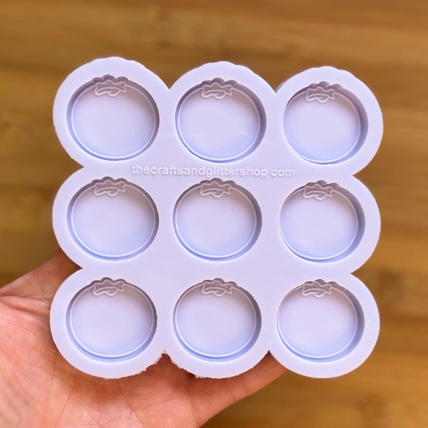 Blueberry Silicone Mold with 9 cavities, made with Food Safe Silicone suitable for both food and craft projects