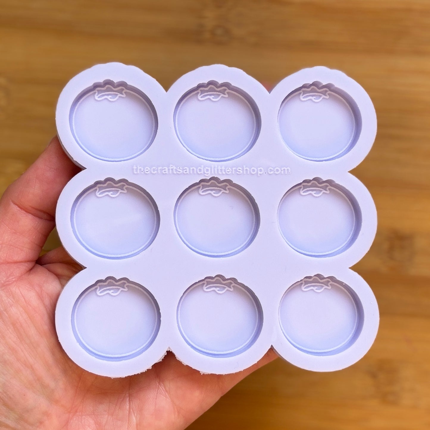 Blueberry Silicone Mold with 9 cavities, made with Food Safe Silicone suitable for both food and craft projects