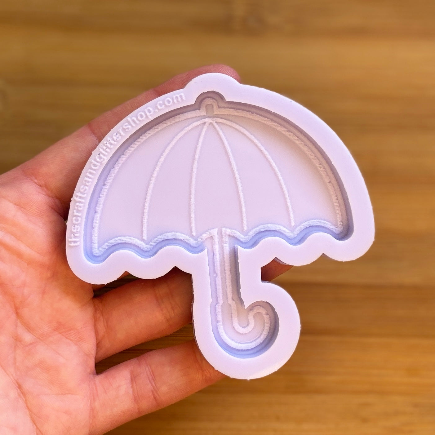 Umbrella Silicone Mold with 1 cavity of 3 inches, made with Food Safe Silicone suitable for both food and craft projects