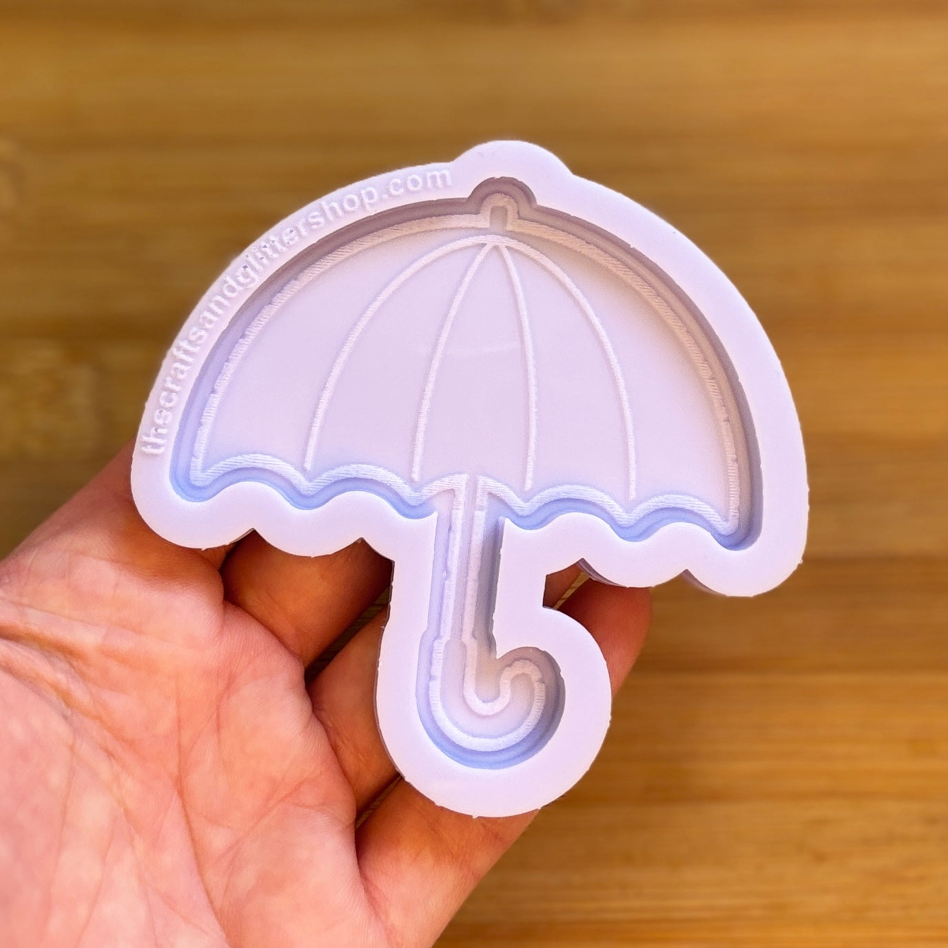 Umbrella Silicone Mold with 1 cavity of 3 inches, made with Food Safe Silicone suitable for both food and craft projects