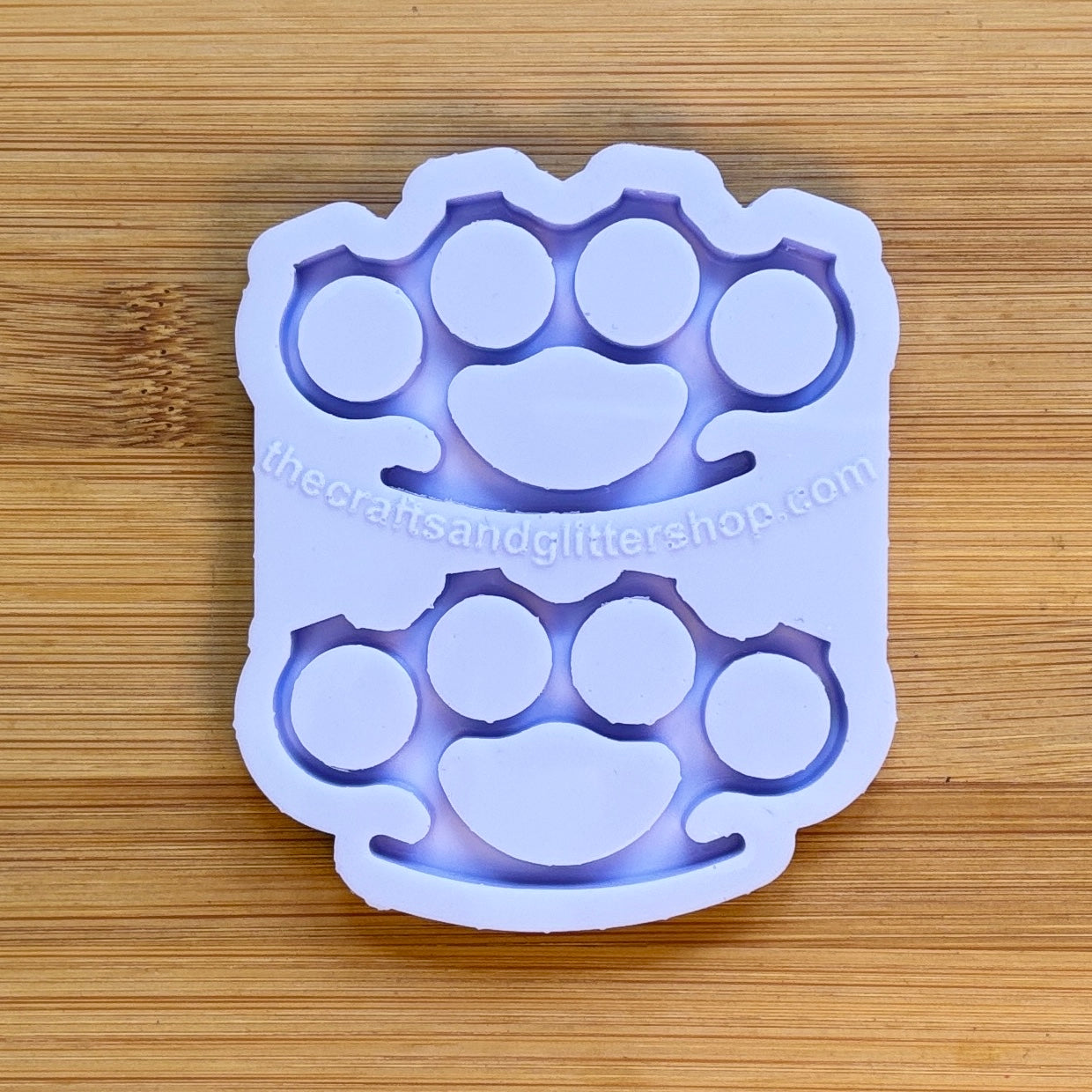 knuckle dusters silicone mold with 2 cavities