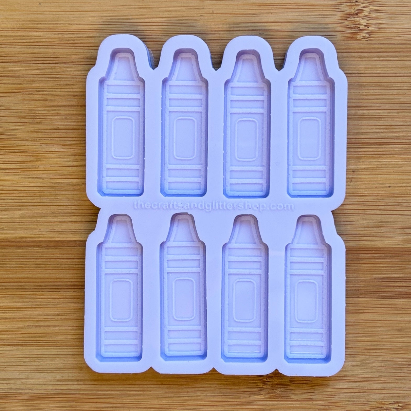 Crayon Silicone Mold with 8 cavities, made with Food Safe Silicone suitable for both food and craft projects