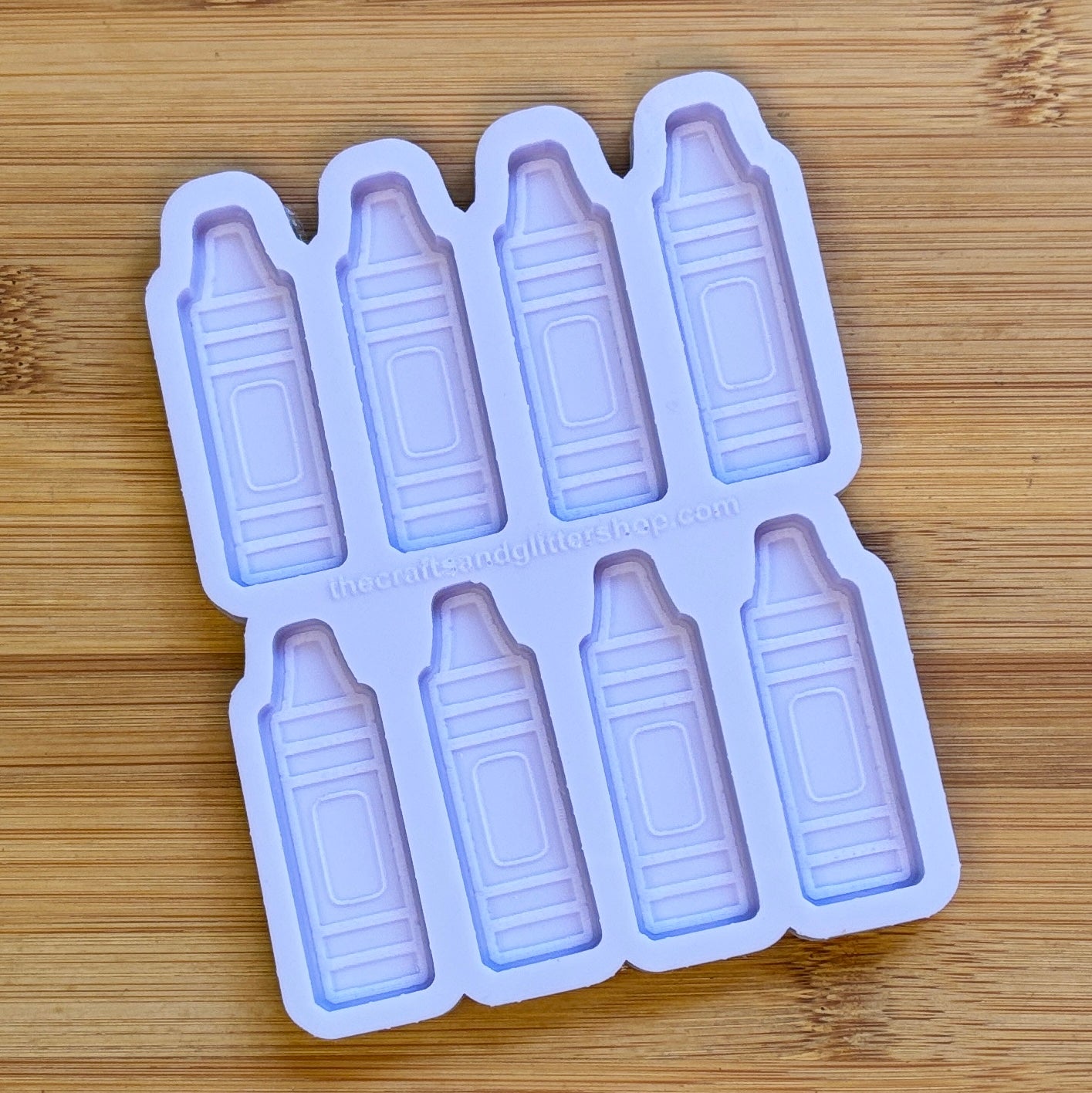 Crayon Silicone Mold with 8 cavities, made with Food Safe Silicone suitable for both food and craft projects