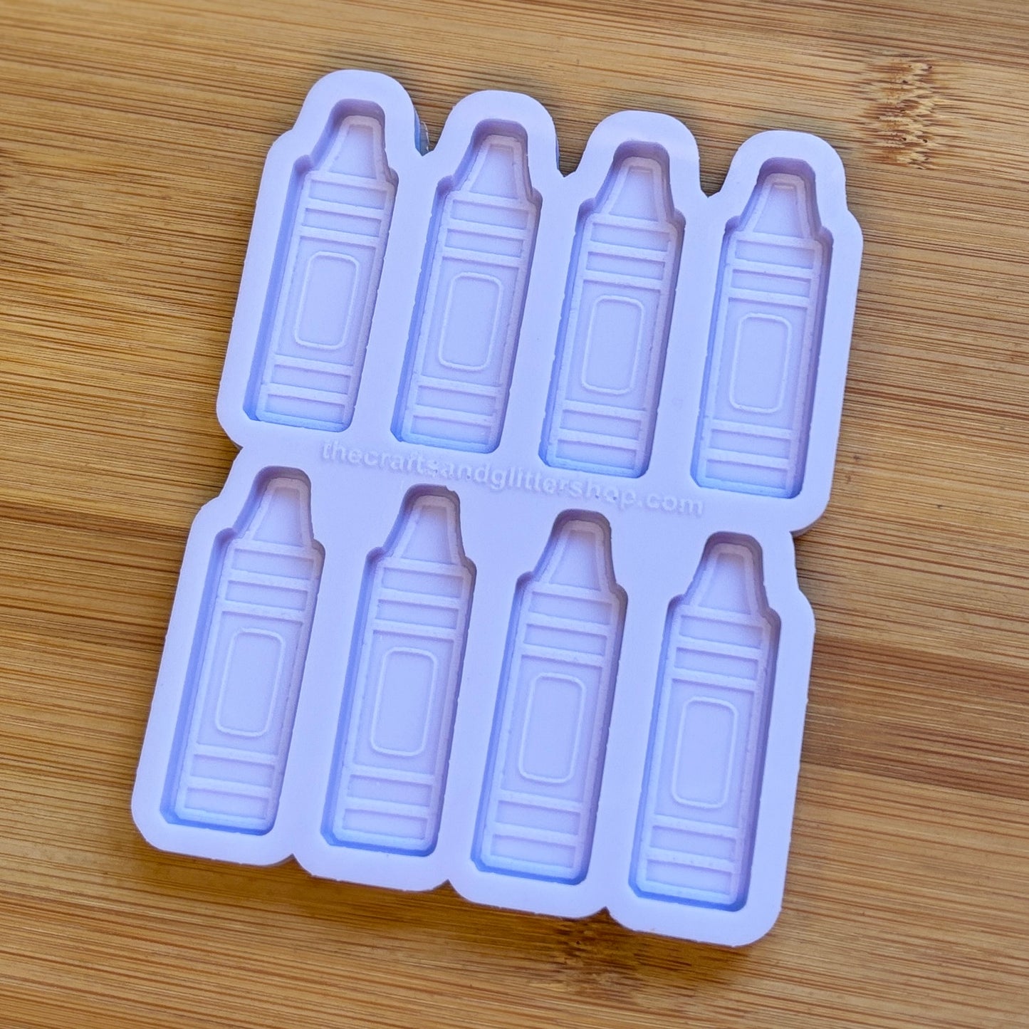 Crayon Silicone Mold with 8 cavities, made with Food Safe Silicone suitable for both food and craft projects