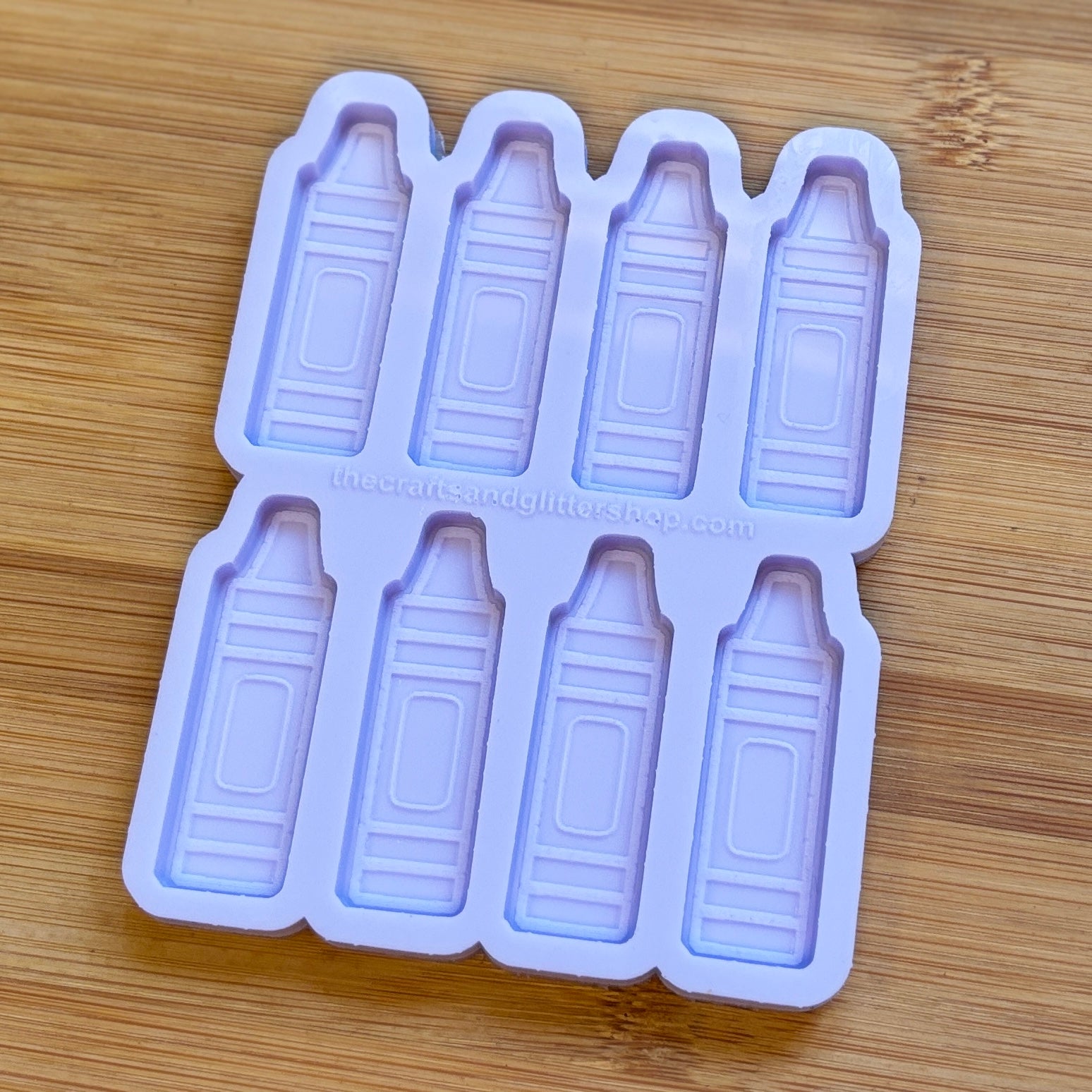 Crayon Silicone Mold with 8 cavities, made with Food Safe Silicone suitable for both food and craft projects