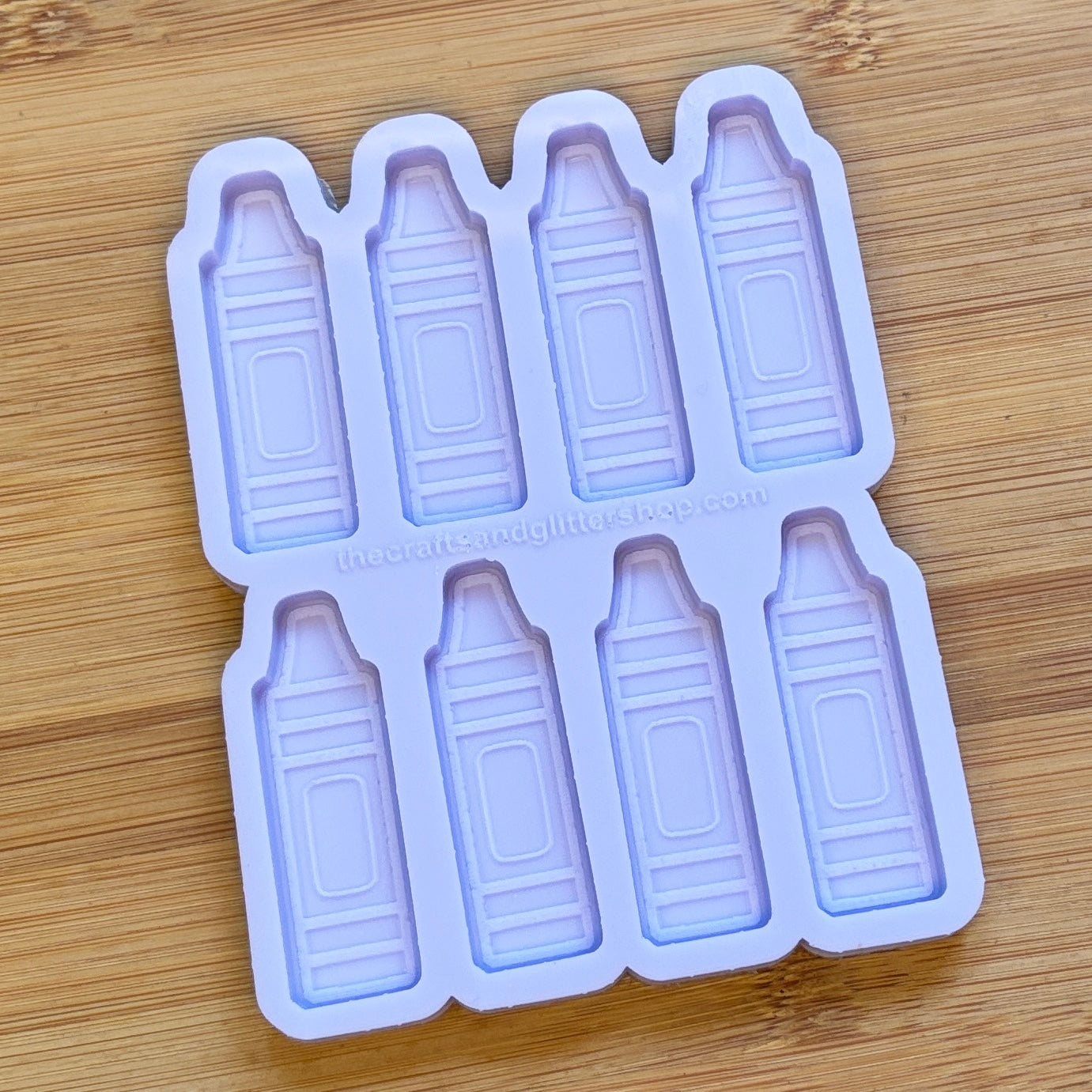 Crayon Silicone Mold with 8 cavities, made with Food Safe Silicone suitable for both food and craft projects