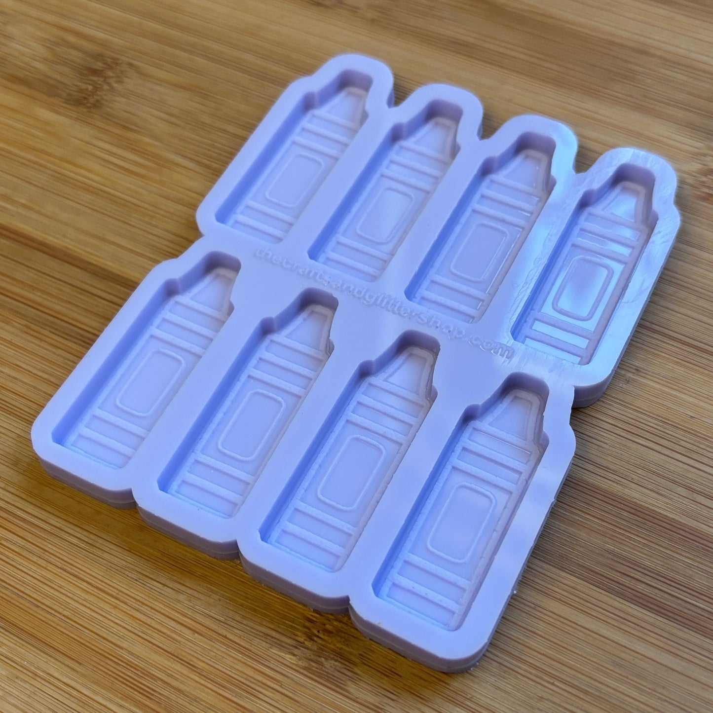 Crayon Silicone Mold with 8 cavities, made with Food Safe Silicone suitable for both food and craft projects