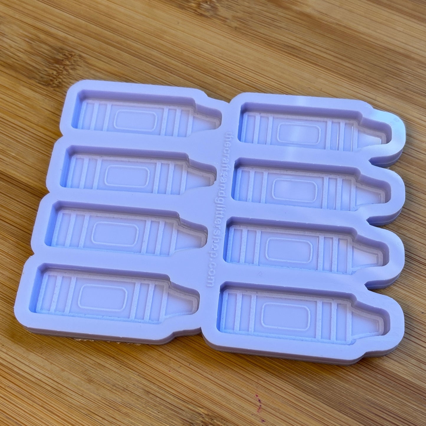 Crayon Silicone Mold with 8 cavities, made with Food Safe Silicone suitable for both food and craft projects