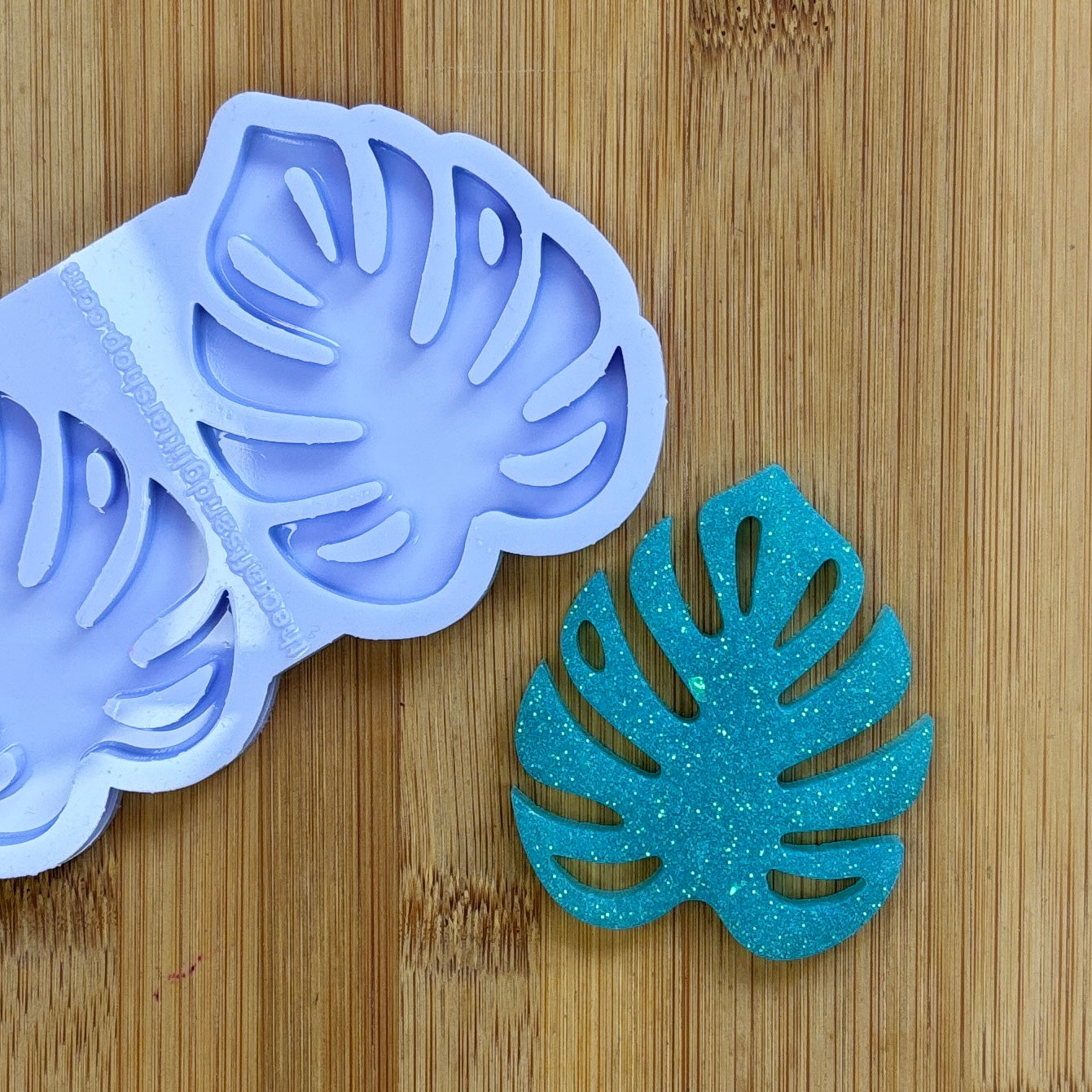 Monstera Leaf Silicone Mold with 2 cavities, made with Food Safe Silicone suitable for both food and craft projects