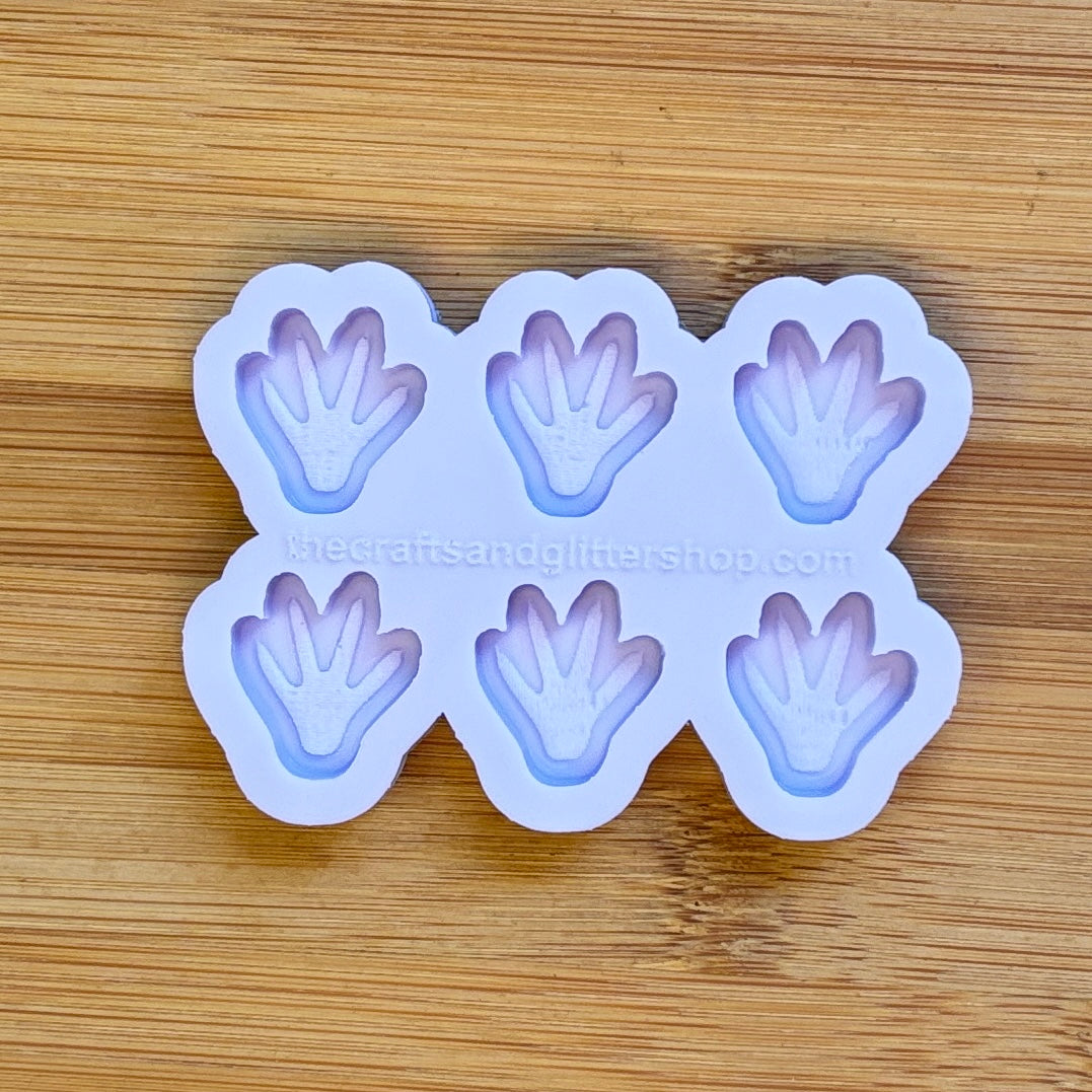 Rat Paw Silicone Mold with 6 cavities of 2 cm each, made with Food Safe Silicone suitable for both food and craft projects