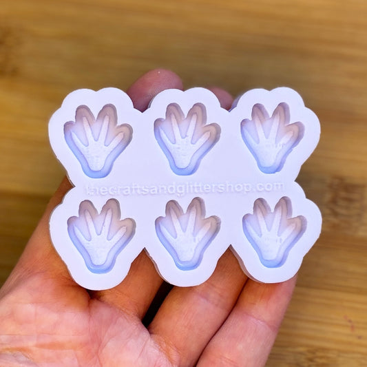 Rat Paw Silicone Mold with 6 cavities of 2 cm each, made with Food Safe Silicone suitable for both food and craft projects