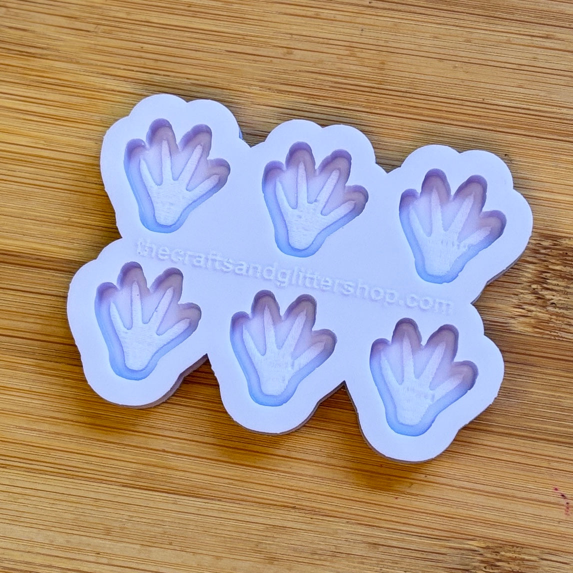 Rat Paw Silicone Mold with 6 cavities of 2 cm each, made with Food Safe Silicone suitable for both food and craft projects
