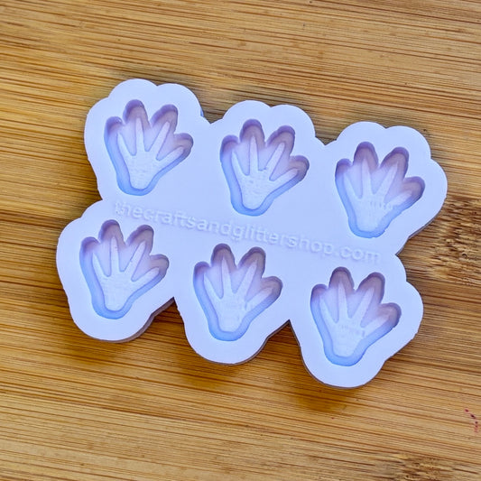 Rat Paw Silicone Mold with 6 cavities of 2 cm each, made with Food Safe Silicone suitable for both food and craft projects
