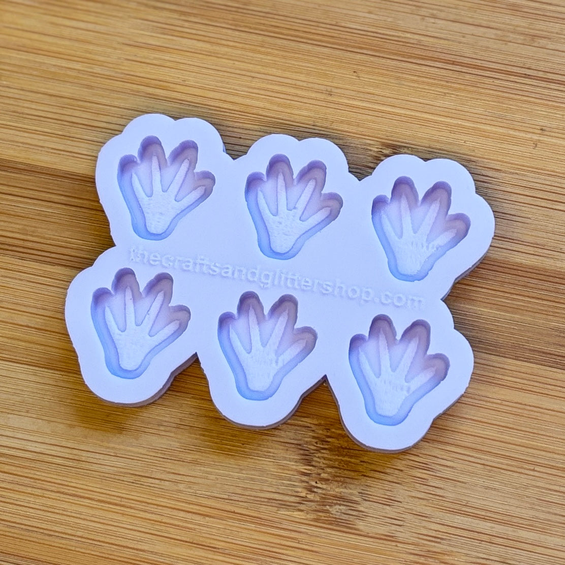 Rat Paw Silicone Mold with 6 cavities of 2 cm each, made with Food Safe Silicone suitable for both food and craft projects