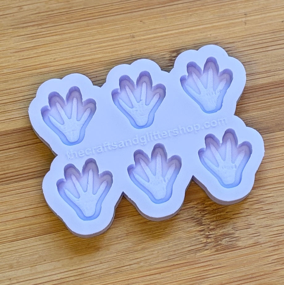 Rat Paw Silicone Mold with 6 cavities of 2 cm each, made with Food Safe Silicone suitable for both food and craft projects