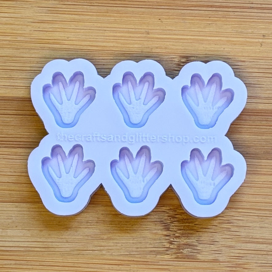 Rat Paw Silicone Mold with 6 cavities of 2 cm each, made with Food Safe Silicone suitable for both food and craft projects