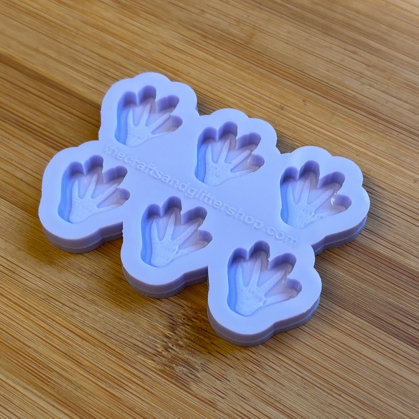 Rat Paw Silicone Mold with 6 cavities of 2 cm each, made with Food Safe Silicone suitable for both food and craft projects
