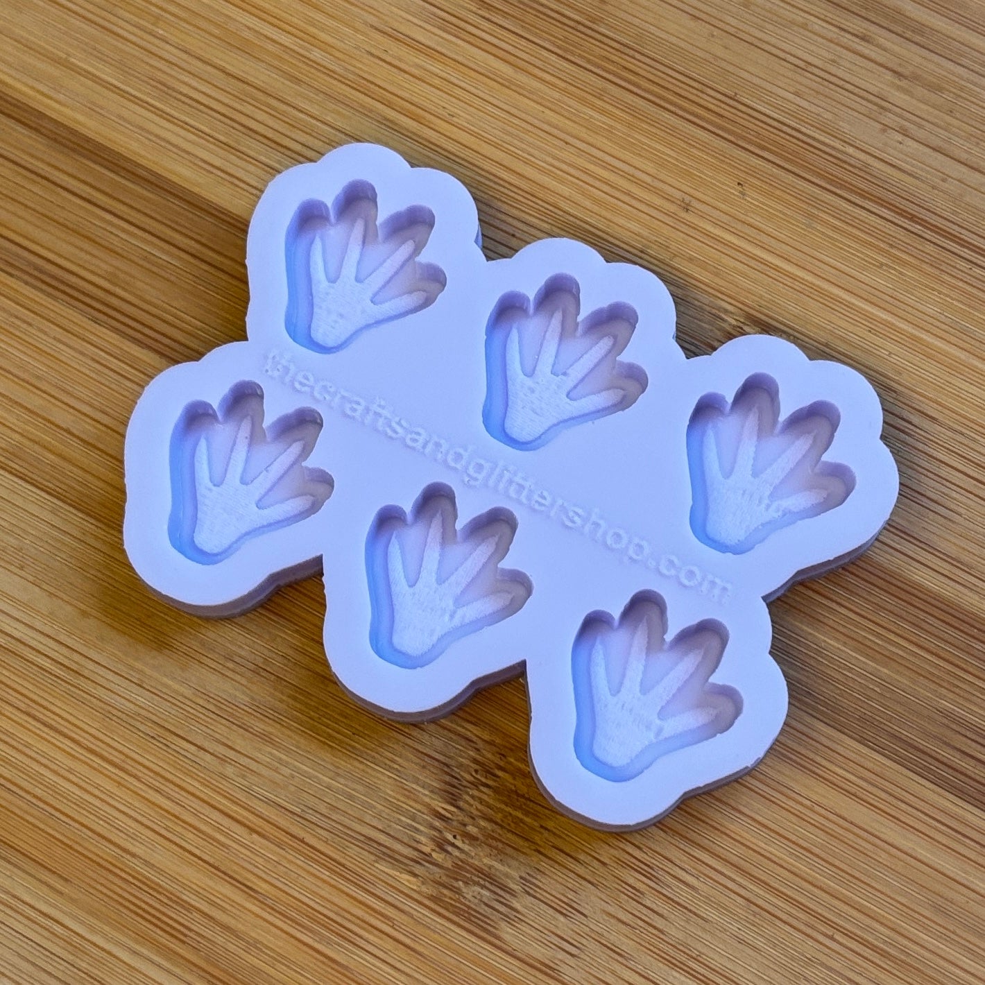 Rat Paw Silicone Mold with 6 cavities of 2 cm each, made with Food Safe Silicone suitable for both food and craft projects