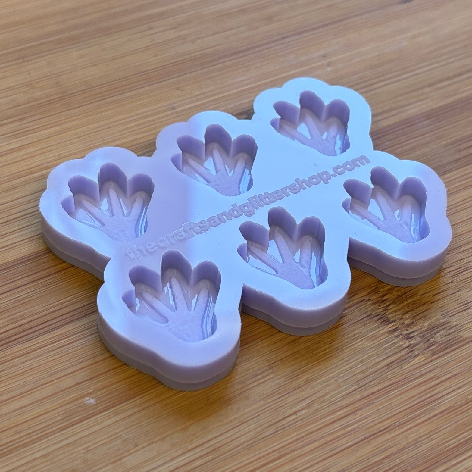 Rat Paw Silicone Mold with 6 cavities of 2 cm each, made with Food Safe Silicone suitable for both food and craft projects