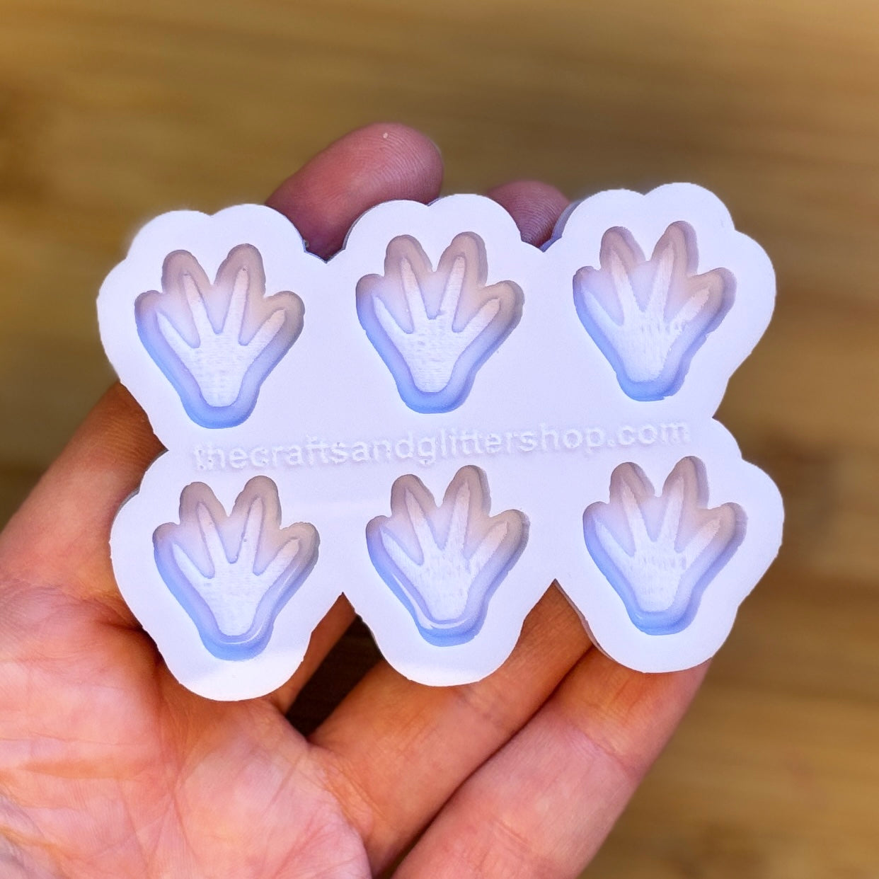Rat Paw Silicone Mold with 6 cavities of 2 cm each, made with Food Safe Silicone suitable for both food and craft projects